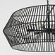 Kaiya 6 Light 31 inch Matte Black Chandelier Ceiling Light