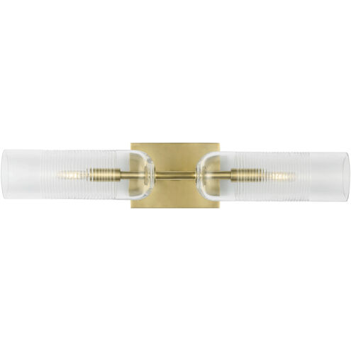Sean Lavin Leano 2 Light 24 inch Hand-Rubbed Antique Brass Bath Vanity Light Wall Light