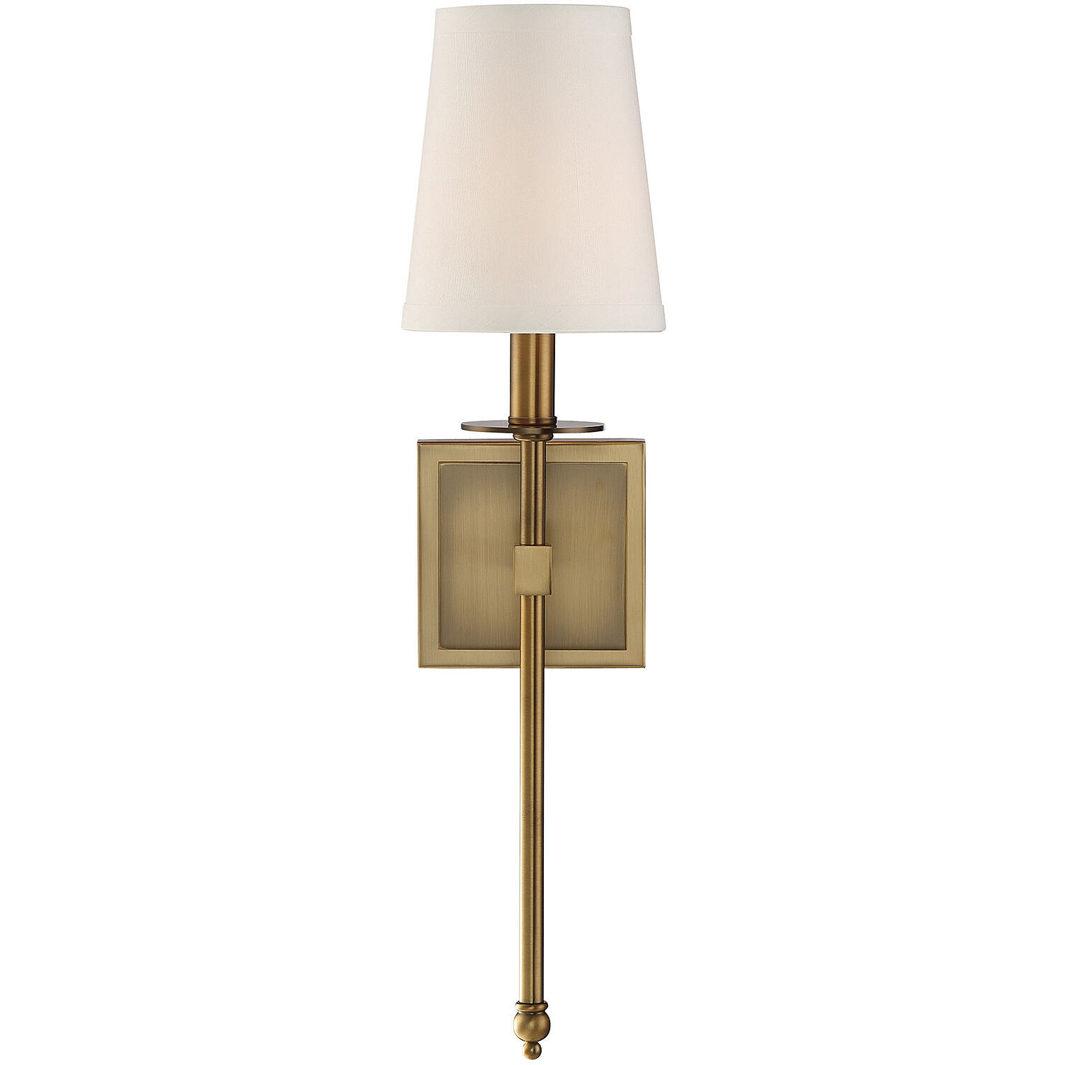 Monroe 1 Light 5 inch Warm Brass Wall Sconce Wall Light, Essentials