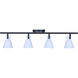 Radley 4 Light Black/White Track Lighting Ceiling Light