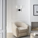 Barbara Barry Key 2 Light 16 inch Midnight Black Sconce Wall Light