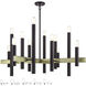 Helsinki 12 Light 44 inch Bronze with Antique Brass Accents Foyer Chandelier Ceiling Light