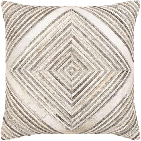Zander 20 inch Medium Gray Pillow Kit, Square