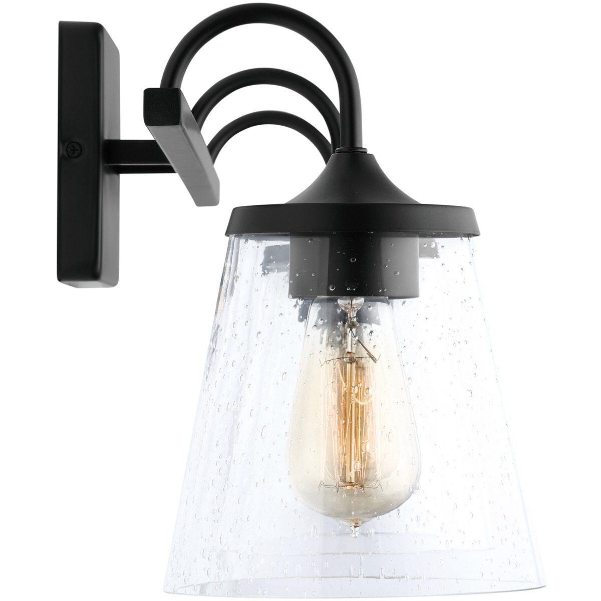 Jayne 3 Light 24.25 inch Matte Black Vanity Light Wall Light