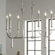 Florence 6 Light 10 inch Polished Nickel Chandelier Ceiling Light