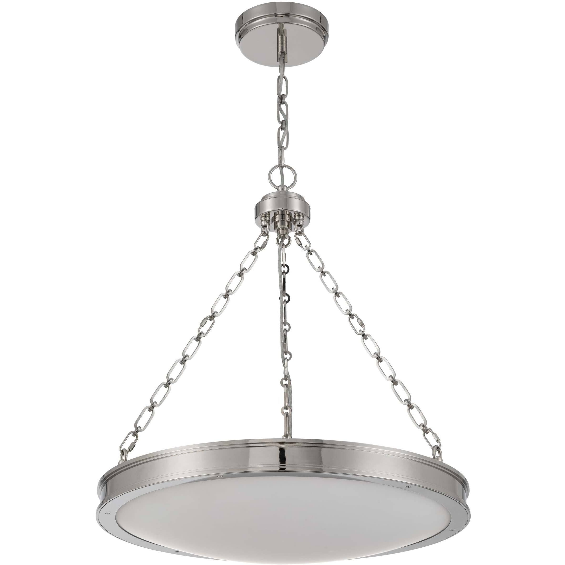 Cameron 1 Light 24 inch Polished Nickel Pendant Ceiling Light