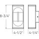 Profile LED 4.5 inch Black ADA Sconce Wall Light, Vertical