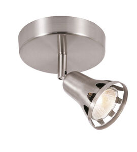 Renew 1 Light 5 inch Brushed Nickel Flushmount Ceiling Light in Nickel Metal Spotlight