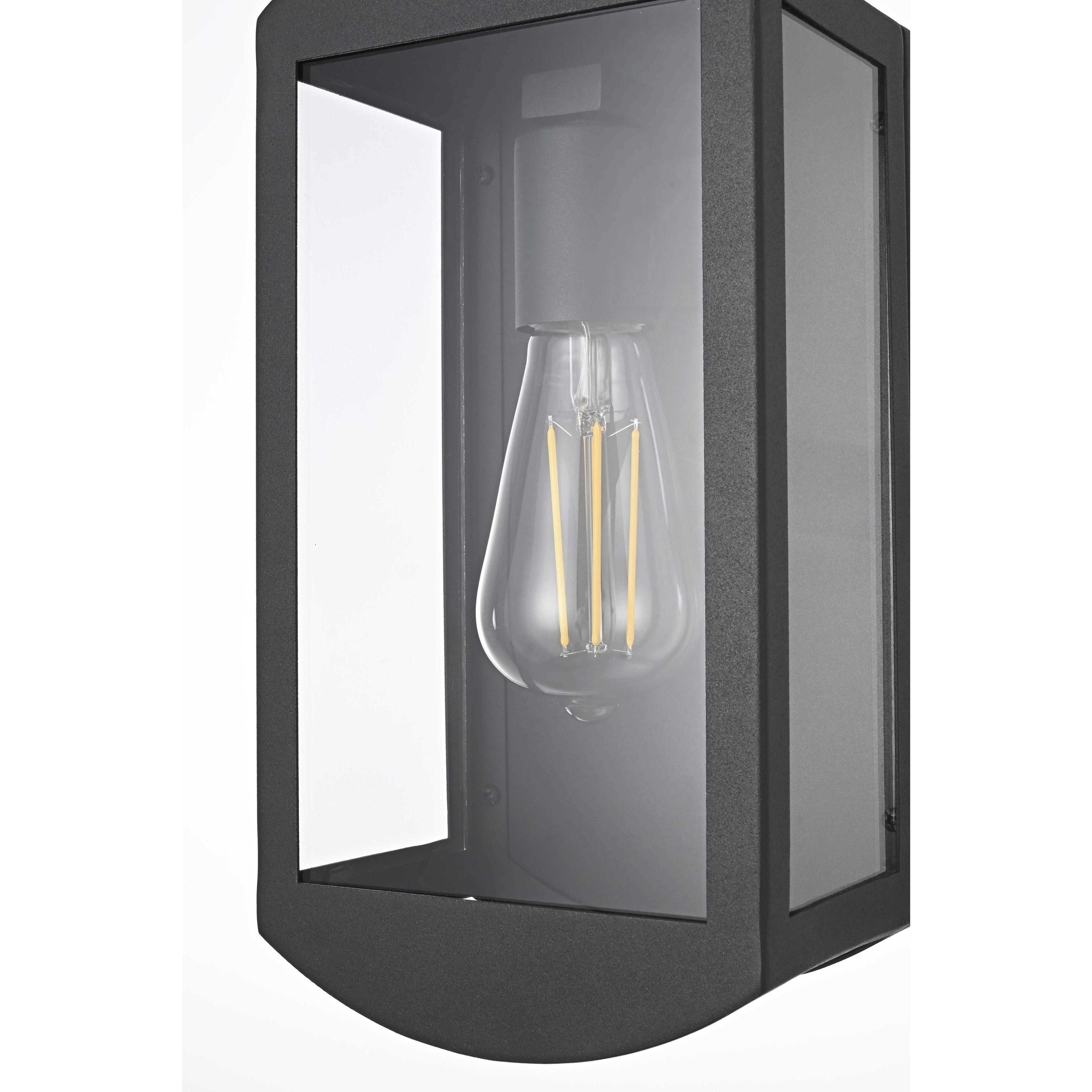 Miles 1 Light 12 inch Black Outdoor Wall Sconce
