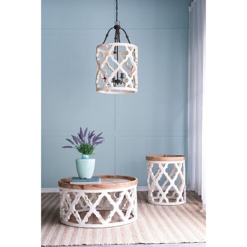 Anita 32 X 31.9 inch Natural/White Coffee Table