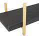 Two Tiers 36.2 X 20.5 X 9.8 inch Black Shelf