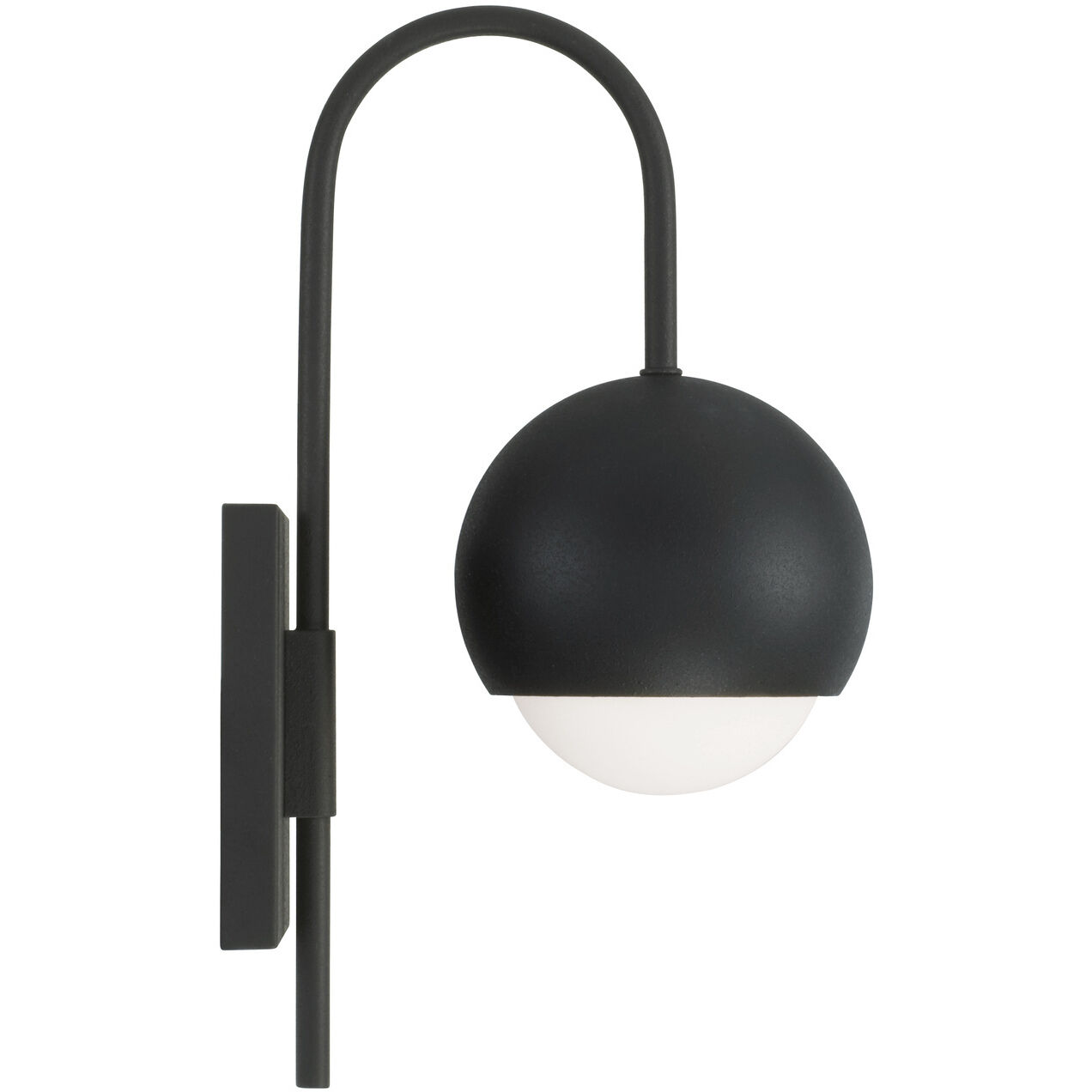 Dolby 1 Light 6 inch Black Iron Sconce Wall Light