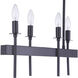 Larrson 8 Light 38 inch Flat Black Island Ceiling Light