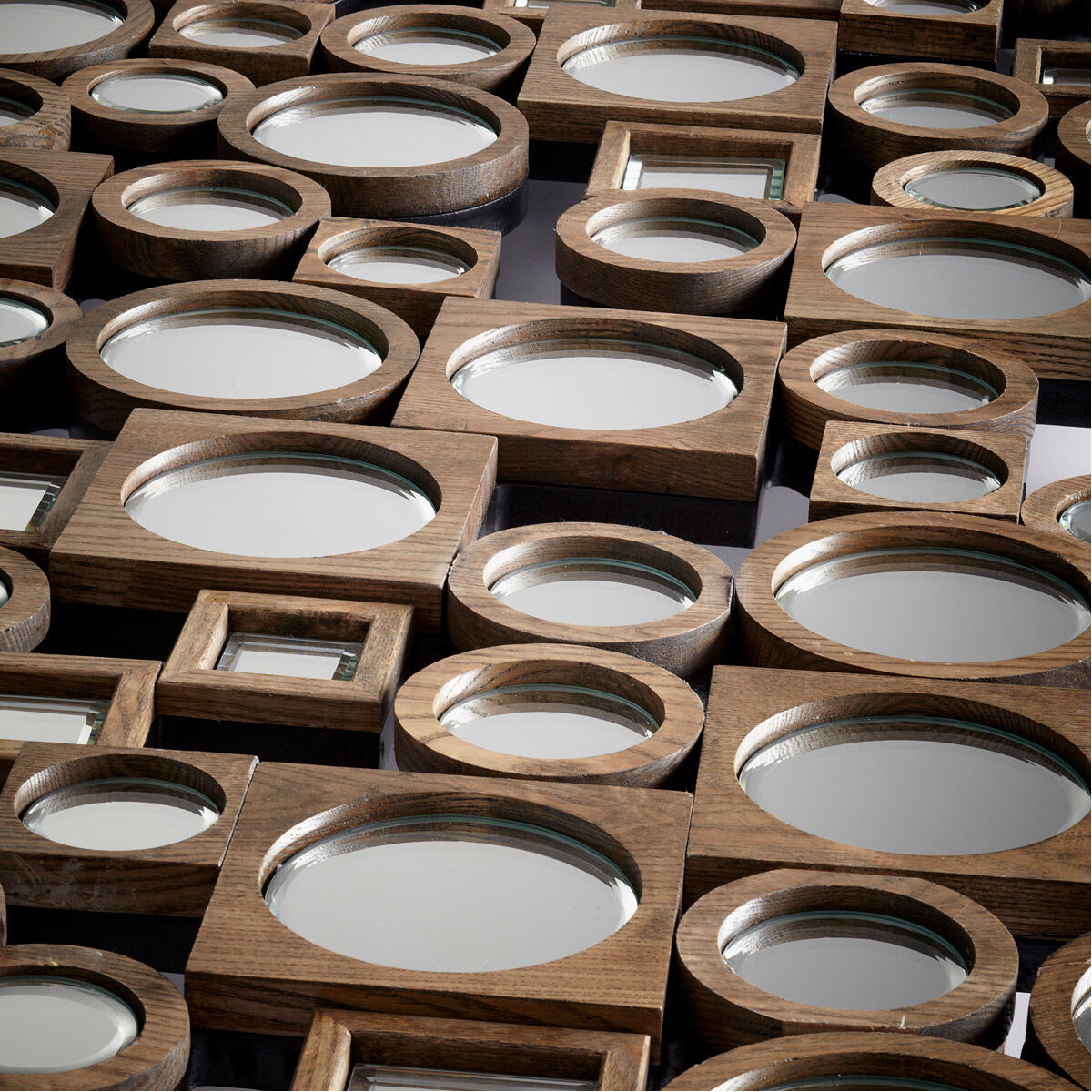 Aldo 55 X 23 inch Walnut Wall Mirror