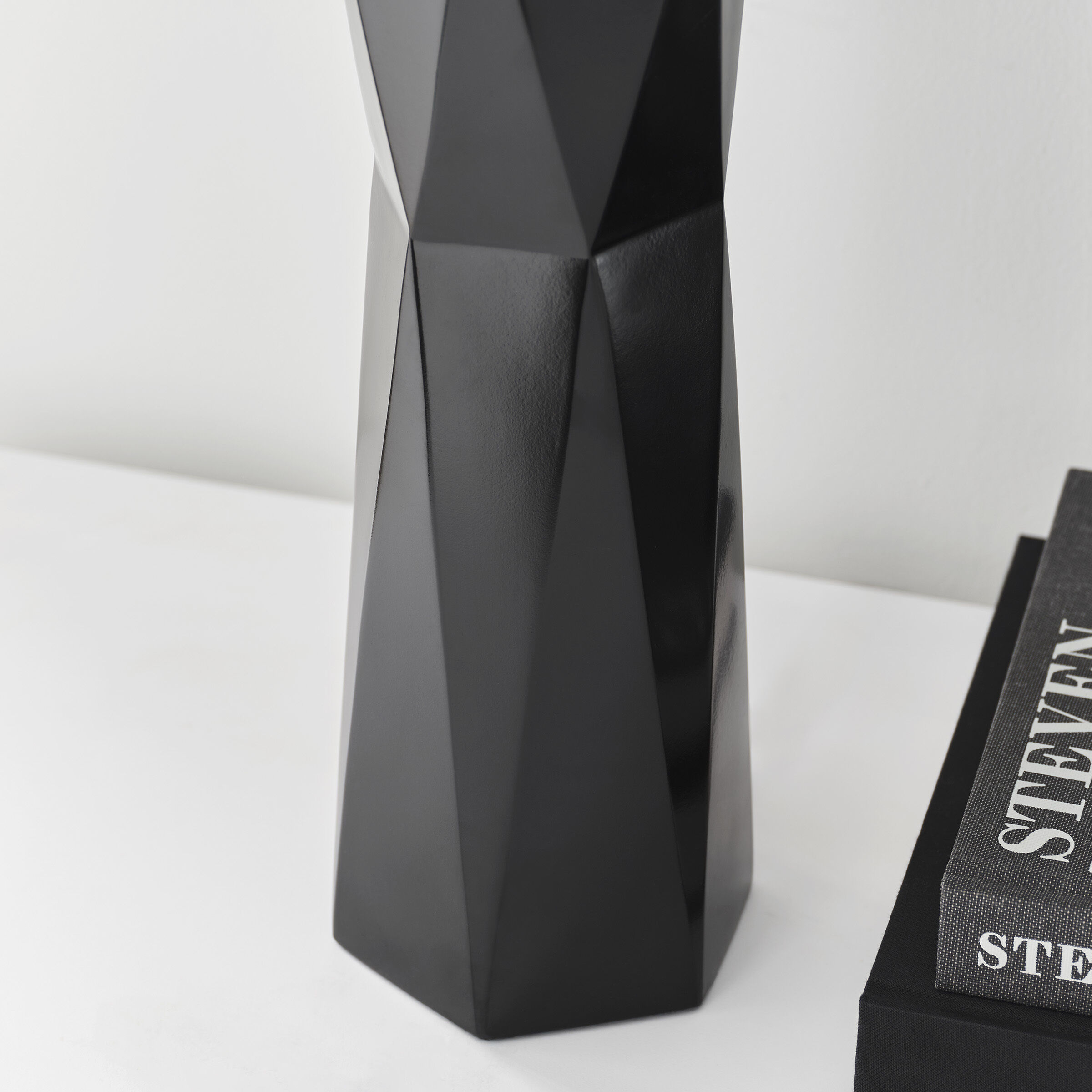 Drew & Jonathan Fernwood 26.5 inch 9.00 watt Gloss Black Table Lamp Portable Light