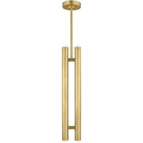 Kelly Wearstler Ebell LED 1.5 inch Natural Brass Pendant Ceiling Light, Integrated LED