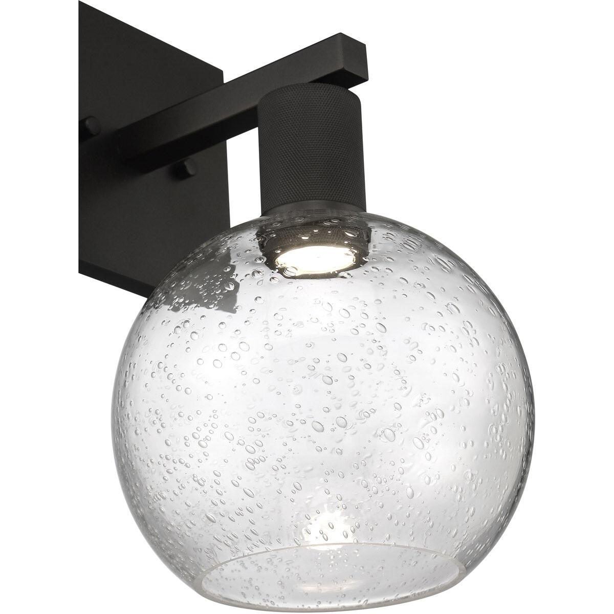 Port Nine LED 8 inch Matte Black Wall Sconce Wall Light in Seeded
