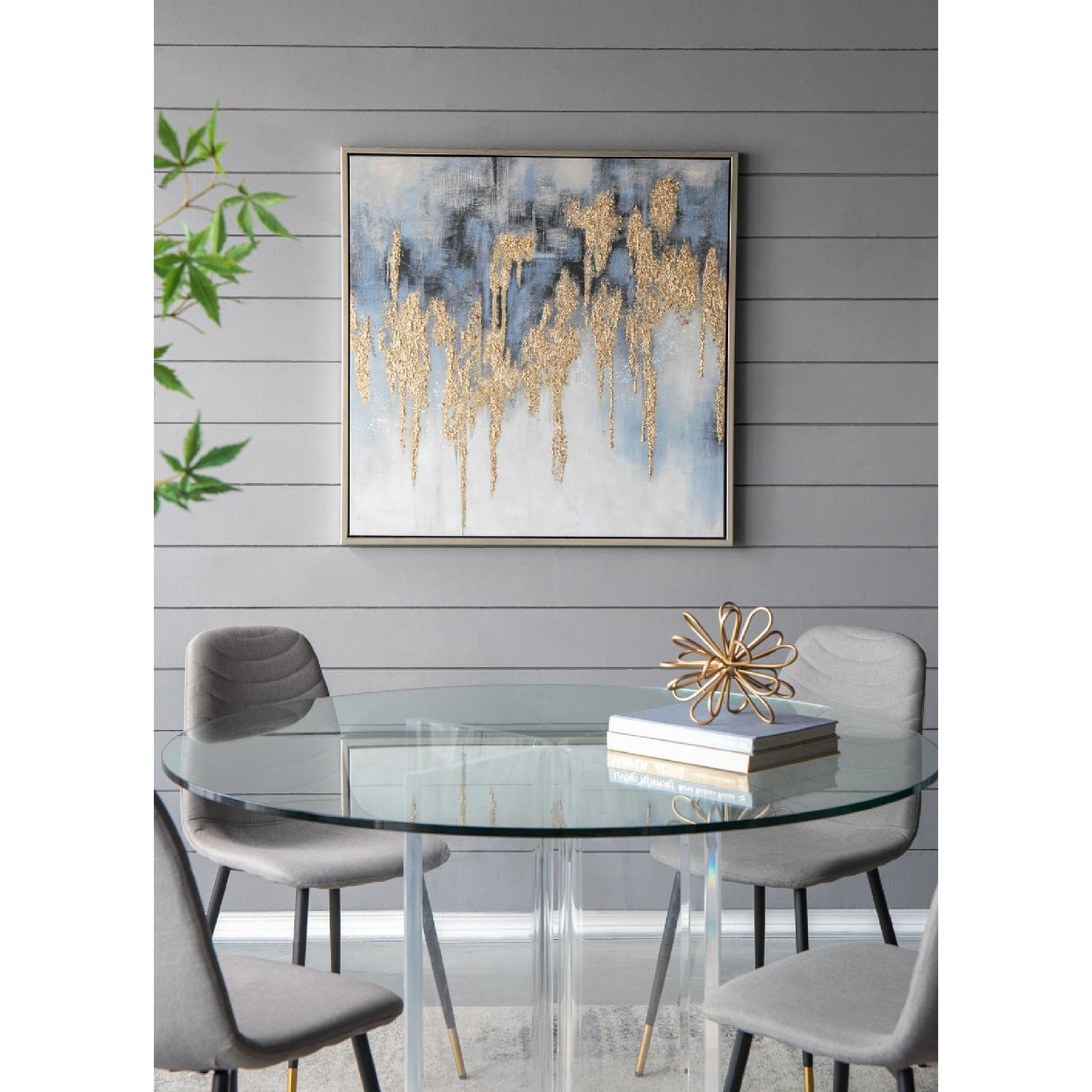 Anita Gray/Gold/Blue Wall Art