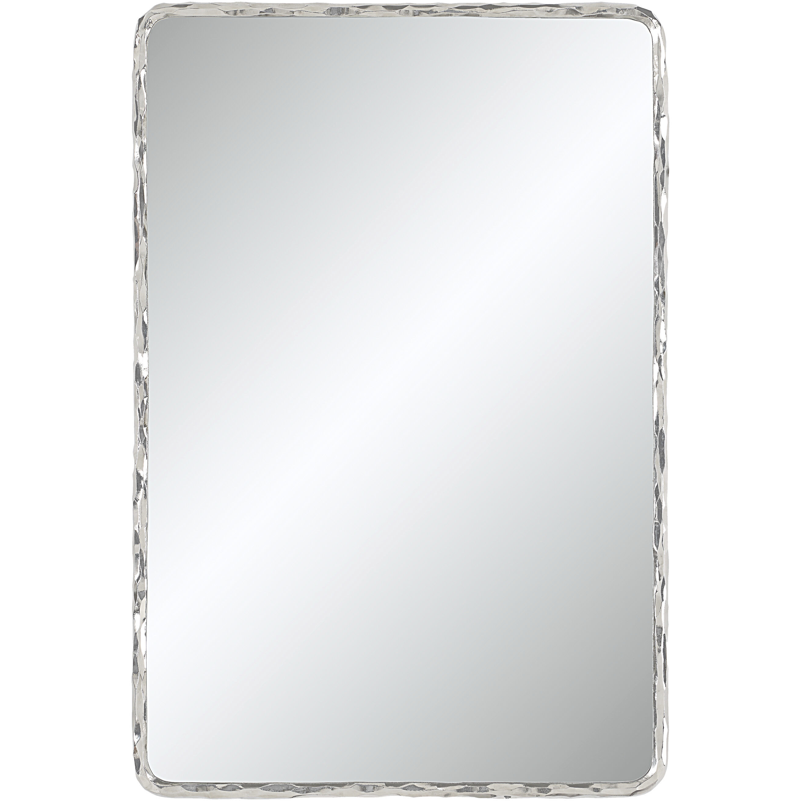 Pollonia 36 X 24 inch Polished Nickel Wall Mirror