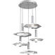 Cumulus LED 30 inch Classic Silver with White Metal Multi-Pendant Ceiling Light