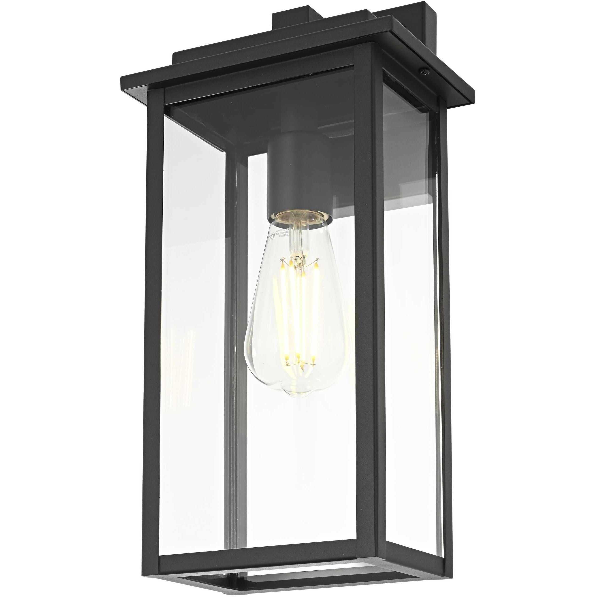 Kaysen 1 Light 15 inch Black Outdoor Wall Sconce