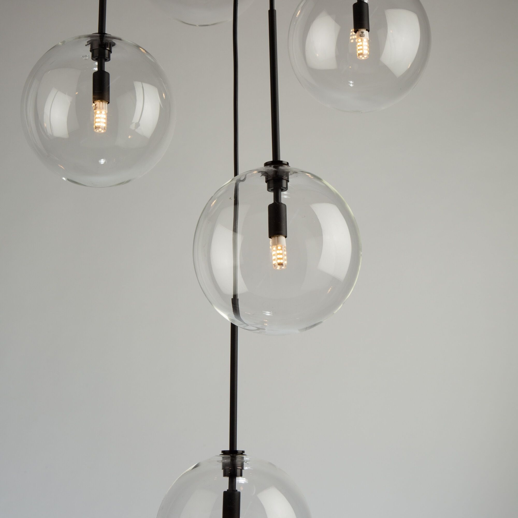 Black multi bulb ceiling light on sale