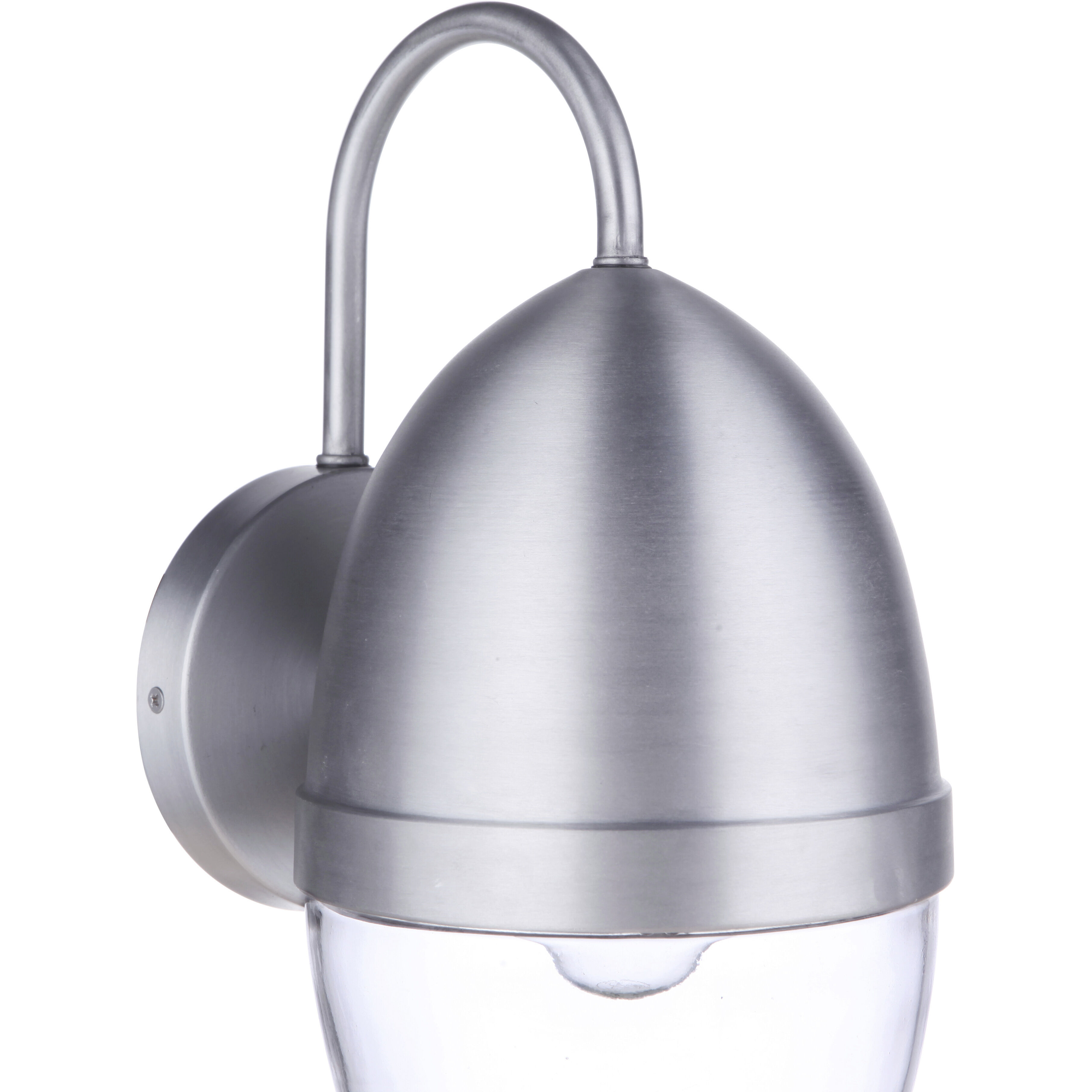 Sivo Outdoor Wall Mount in Satin Aluminum, Medium