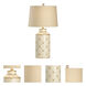 Chelsea House 29 inch 100.00 watt Gold Accents on Cream Table Lamp Portable Light
