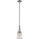 Franklin Restoration Canton LED 6.5 inch Brushed Satin Nickel Mini Pendant Ceiling Light in Clear, Franklin Restoration