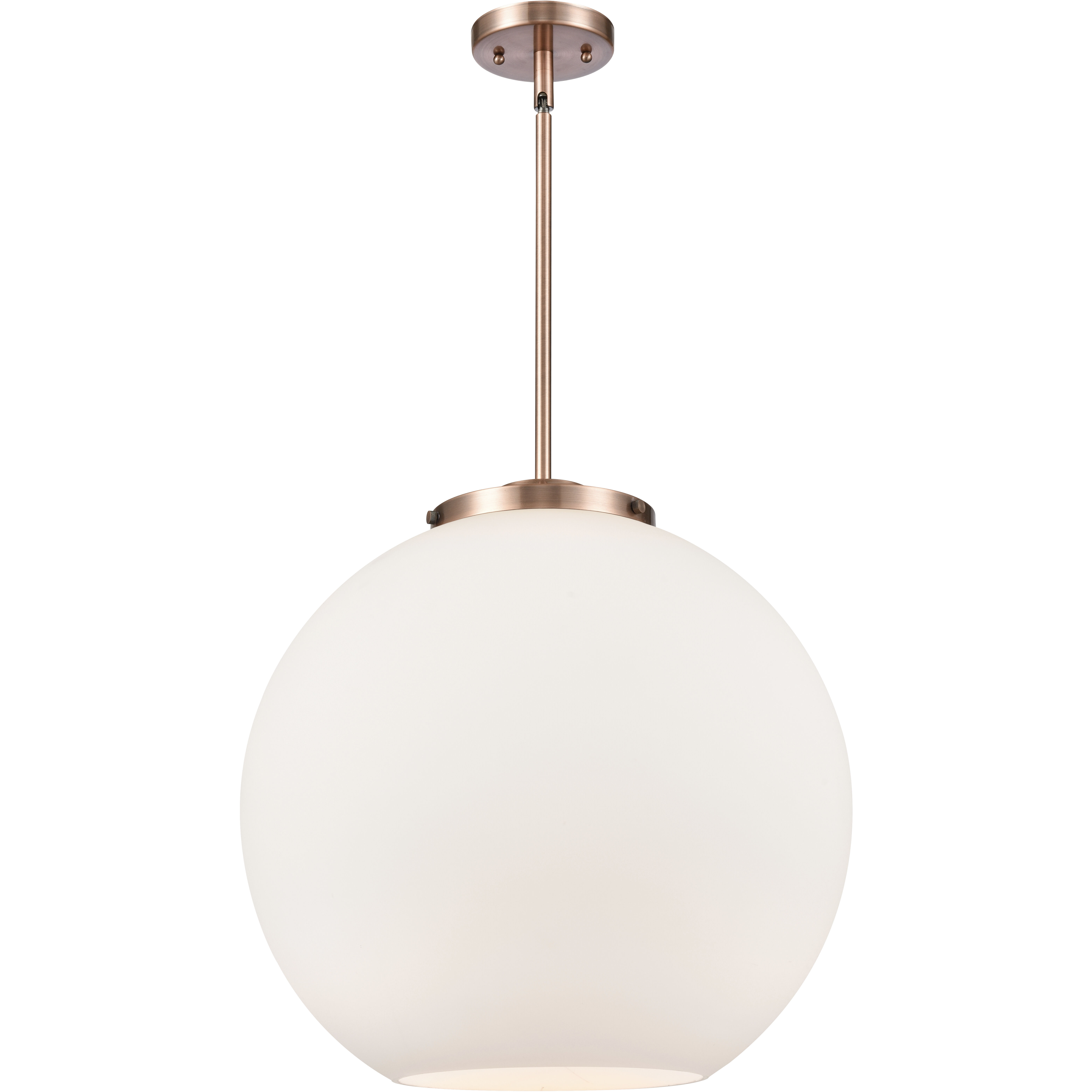 White and copper pendant light online