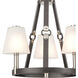 Armstrong Grove 3 Light 18 inch Charcoal with Satin Nickel Chandelier Ceiling Light