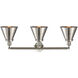 Franklin Restoration Appalachian 3 Light 32 inch Brushed Satin Nickel Bath Vanity Light Wall Light, Franklin Restoration