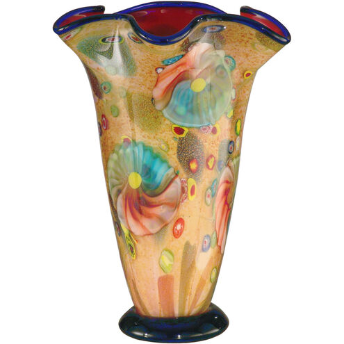 Evelyn 14 X 11 inch Hand Blown Art Glass Vase