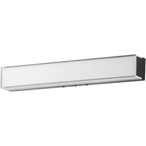 Edge LED 18 inch Black Bath Vanity Light Wall Light