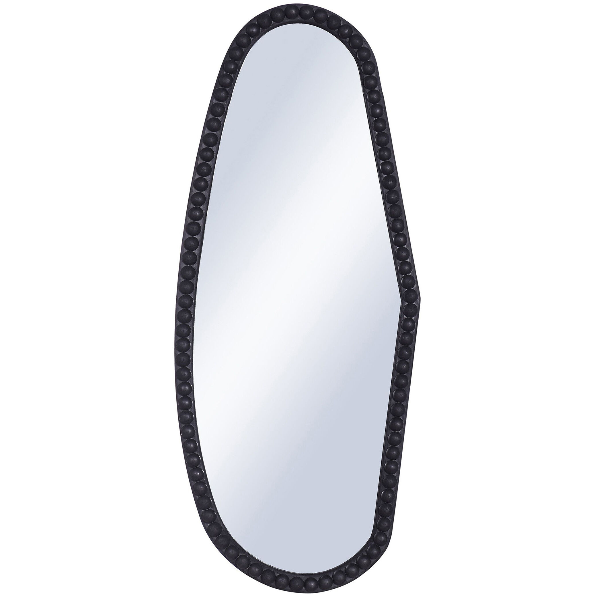Cameron 47.25 X 19.88 inch Clear and Matte Black Wall Mirror