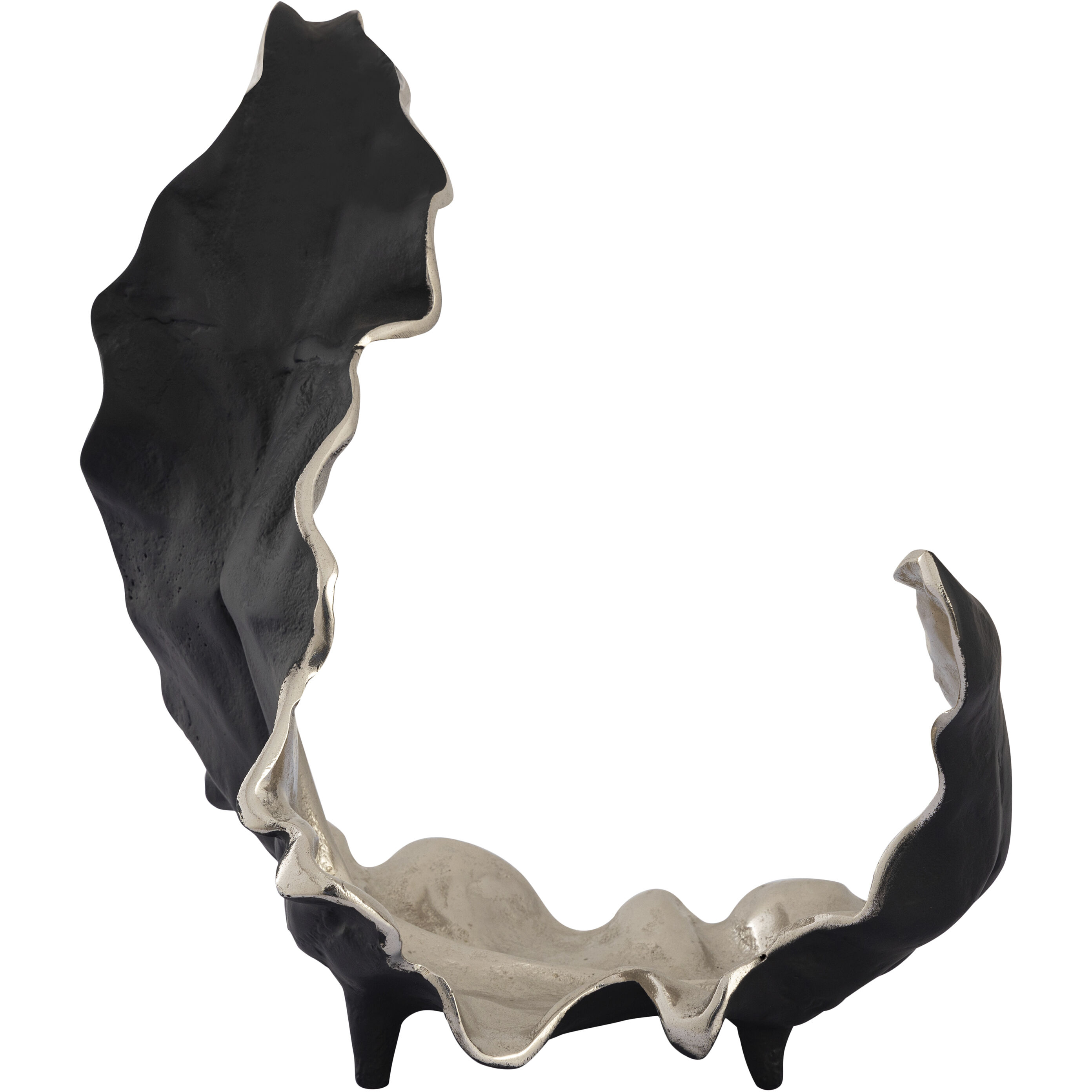 Lamina Silver with Black Leaf