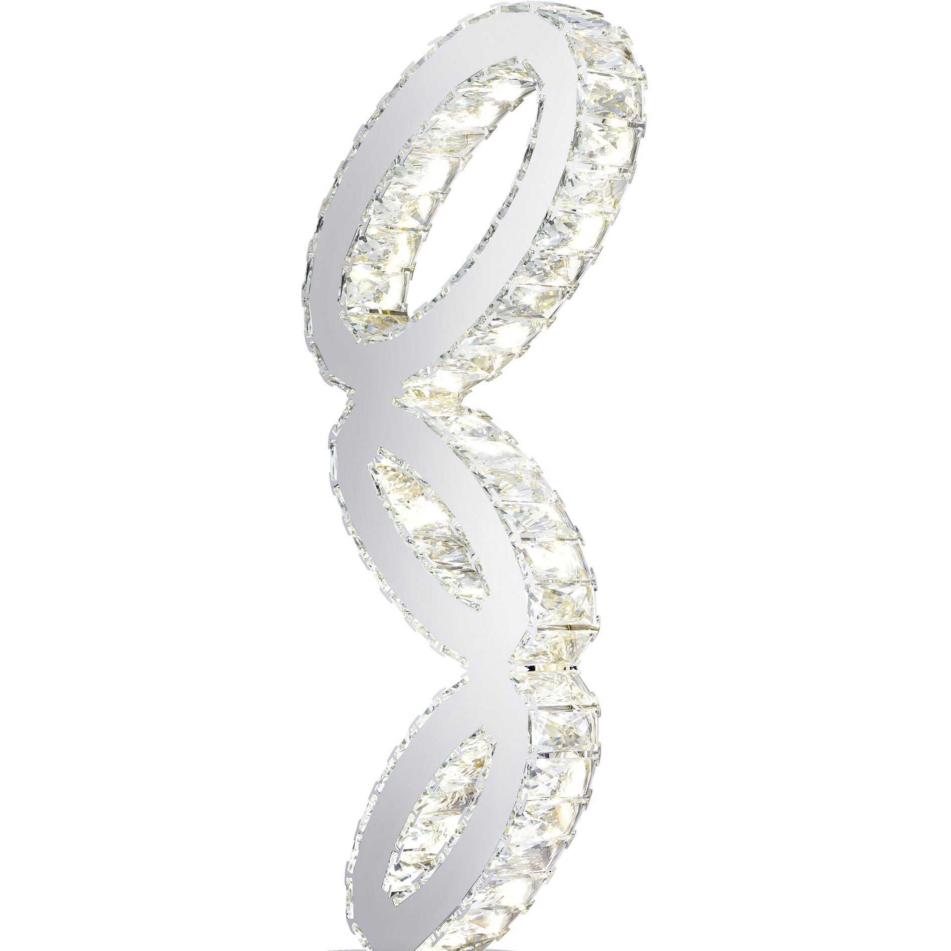 Balanced 23 inch 1.00 watt Chrome Table Lamp Portable Light