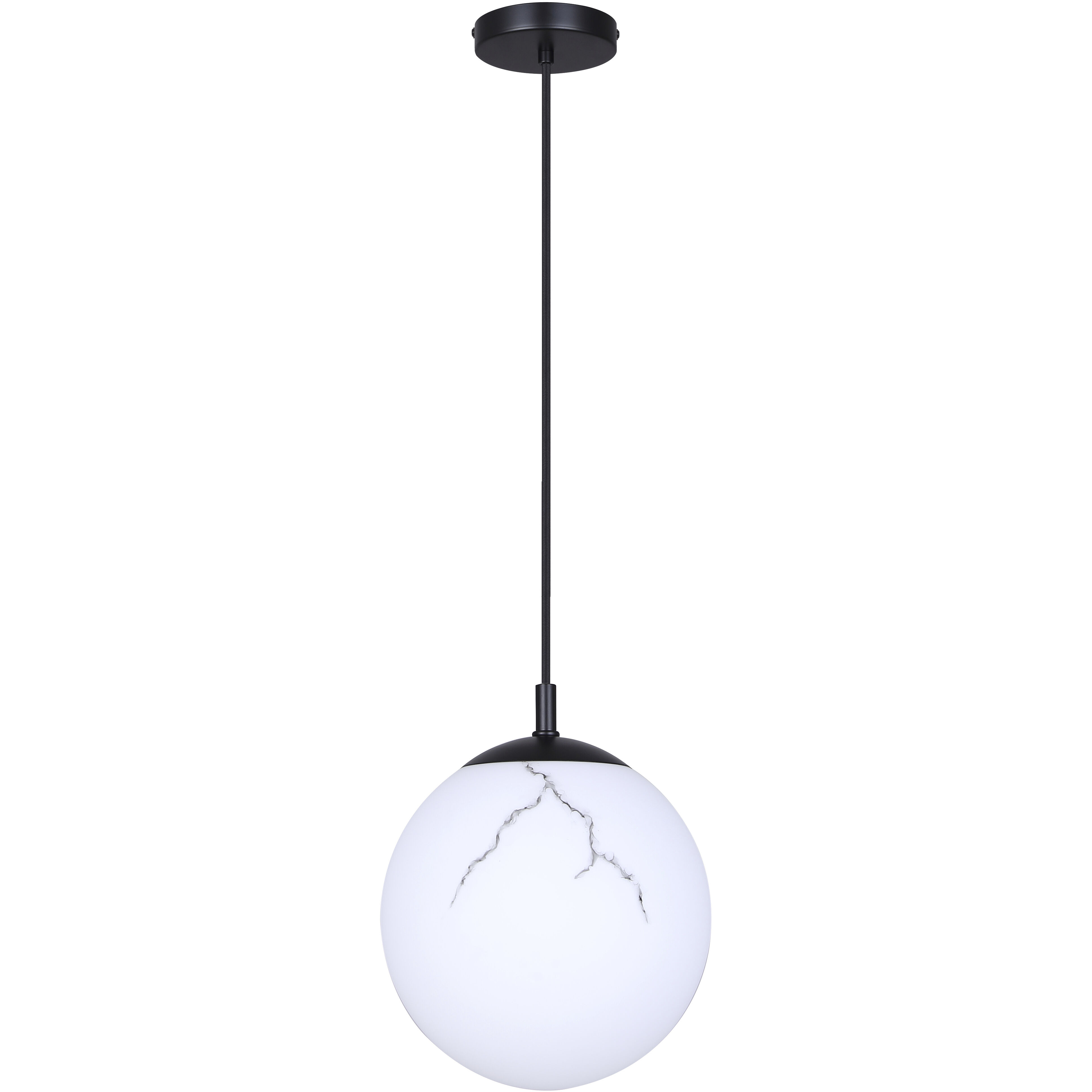 Halsey 1 Light 9.75 inch Black Pendant Ceiling Light
