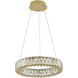 Golden Ratio 1 Light 15.7 inch Satin Gold Pendant Ceiling Light