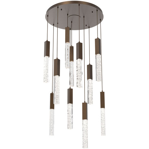 Axis LED 30 inch Flat Bronze Chandelier Ceiling Light, Multi-Port