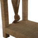 Hutch 70 X 18 inch Natural Seagrass / Tempered Glass Console Table