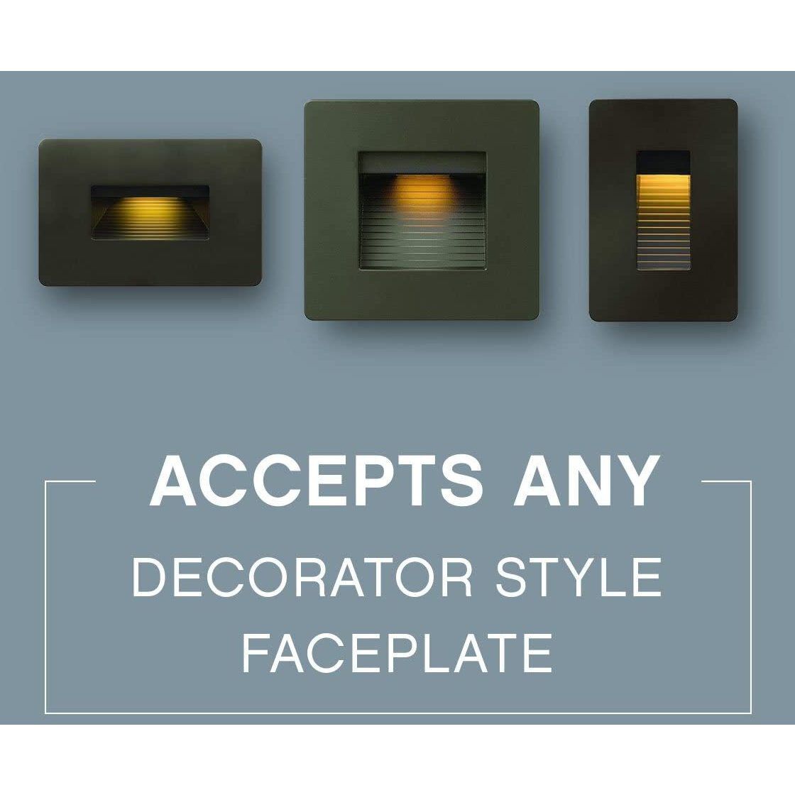 Hardy Island Luna 120v 4.00 watt Titanium Landscape Step Light in 2700K, Vertical