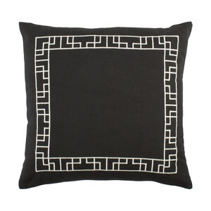 Kingdom 18 X 18 inch Black Pillow Kit, Square