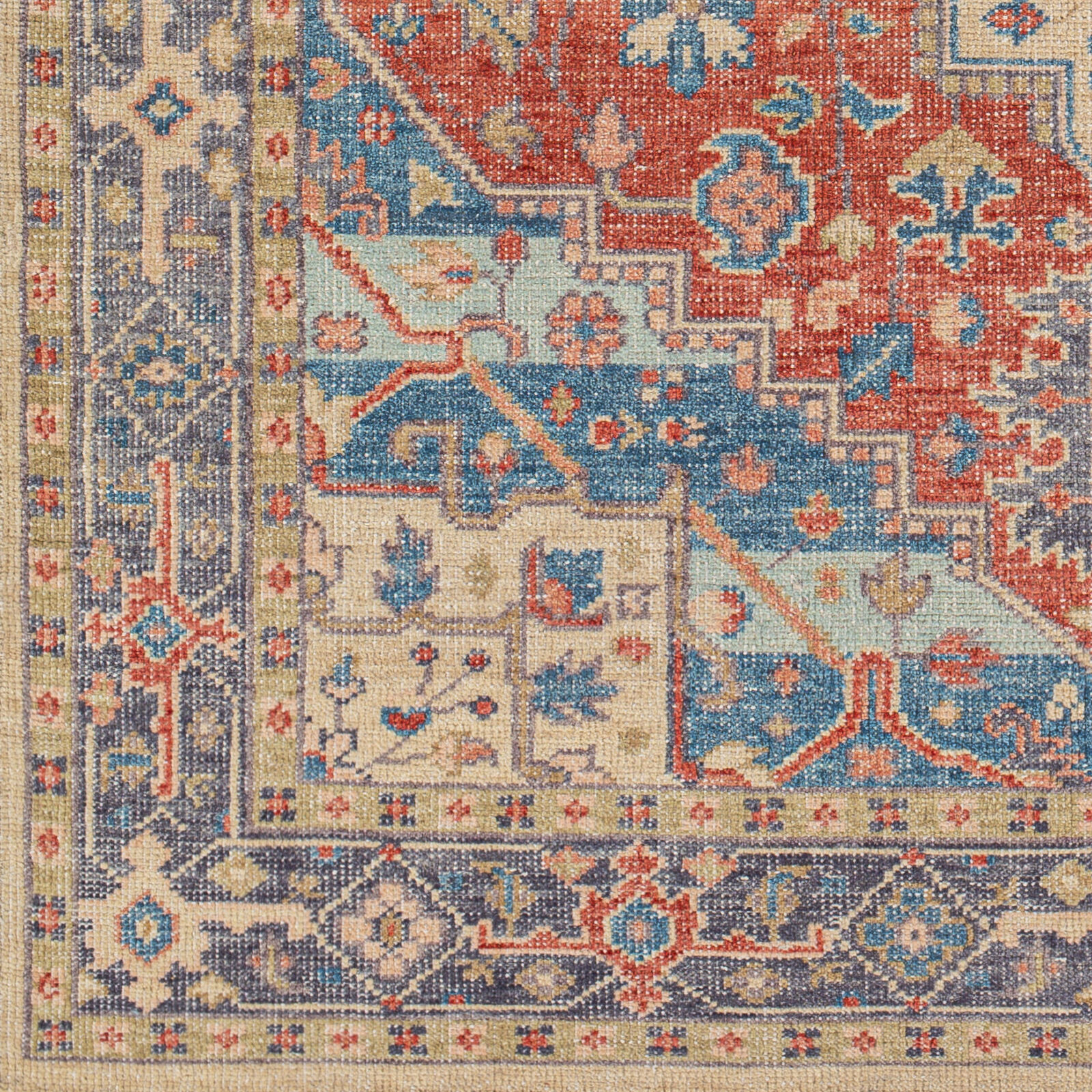 Kars 120 X 96 inch Grey Rug, Rectangle