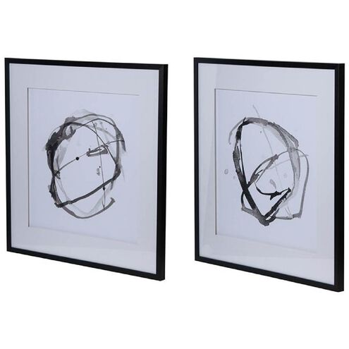 Abstract Black Wall Art