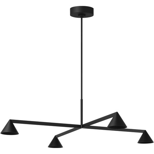 Sean Lavin Midrand LED 37.4 inch Nightshade Black Chandelier Ceiling Light