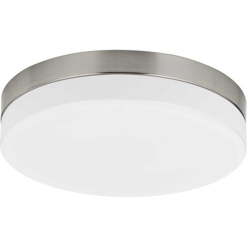 Signature 1 Light 14 inch Brushed Steel Flush Mount Ceiling Light