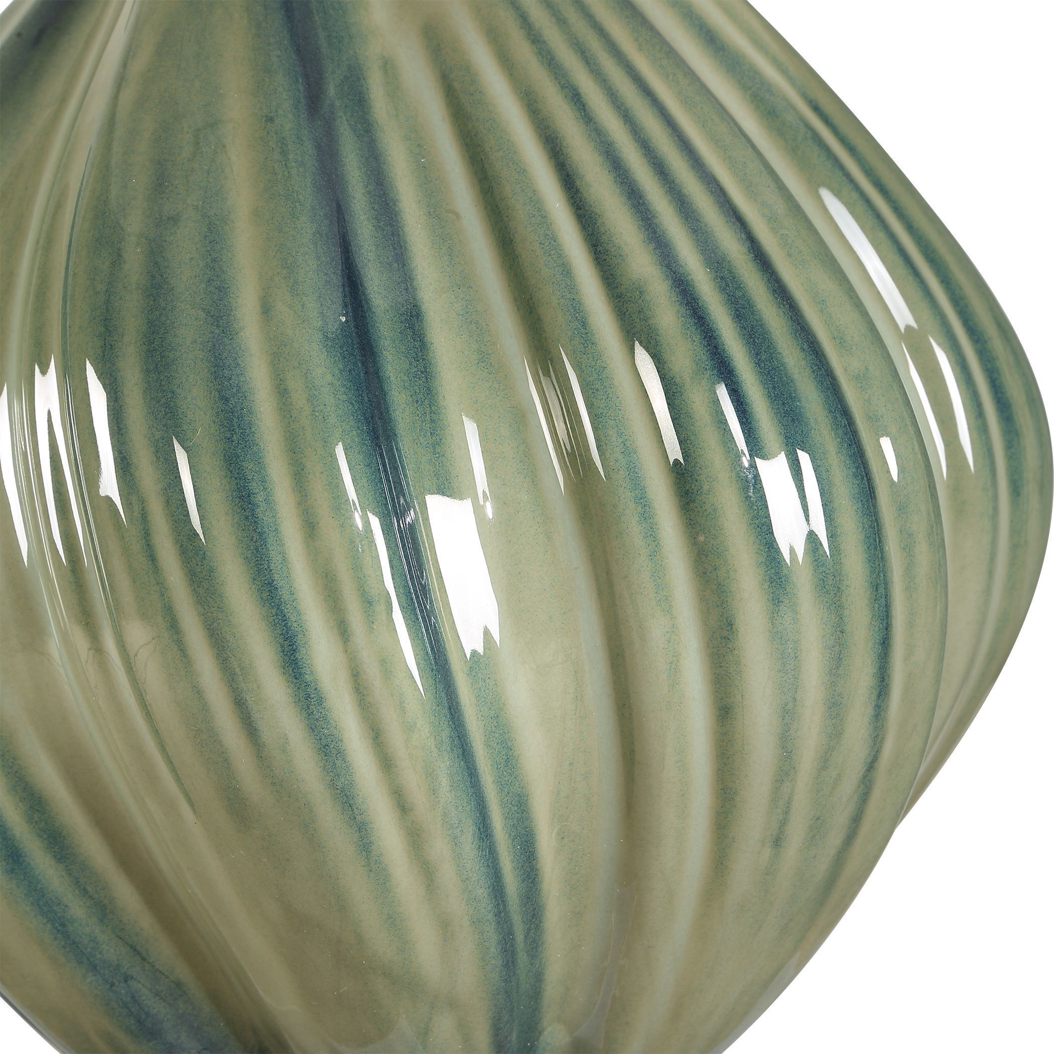 Tausha 25.5 inch 150 watt Greens And Blue Tones with Crystal and Antique Brass Table Lamp Portable Light