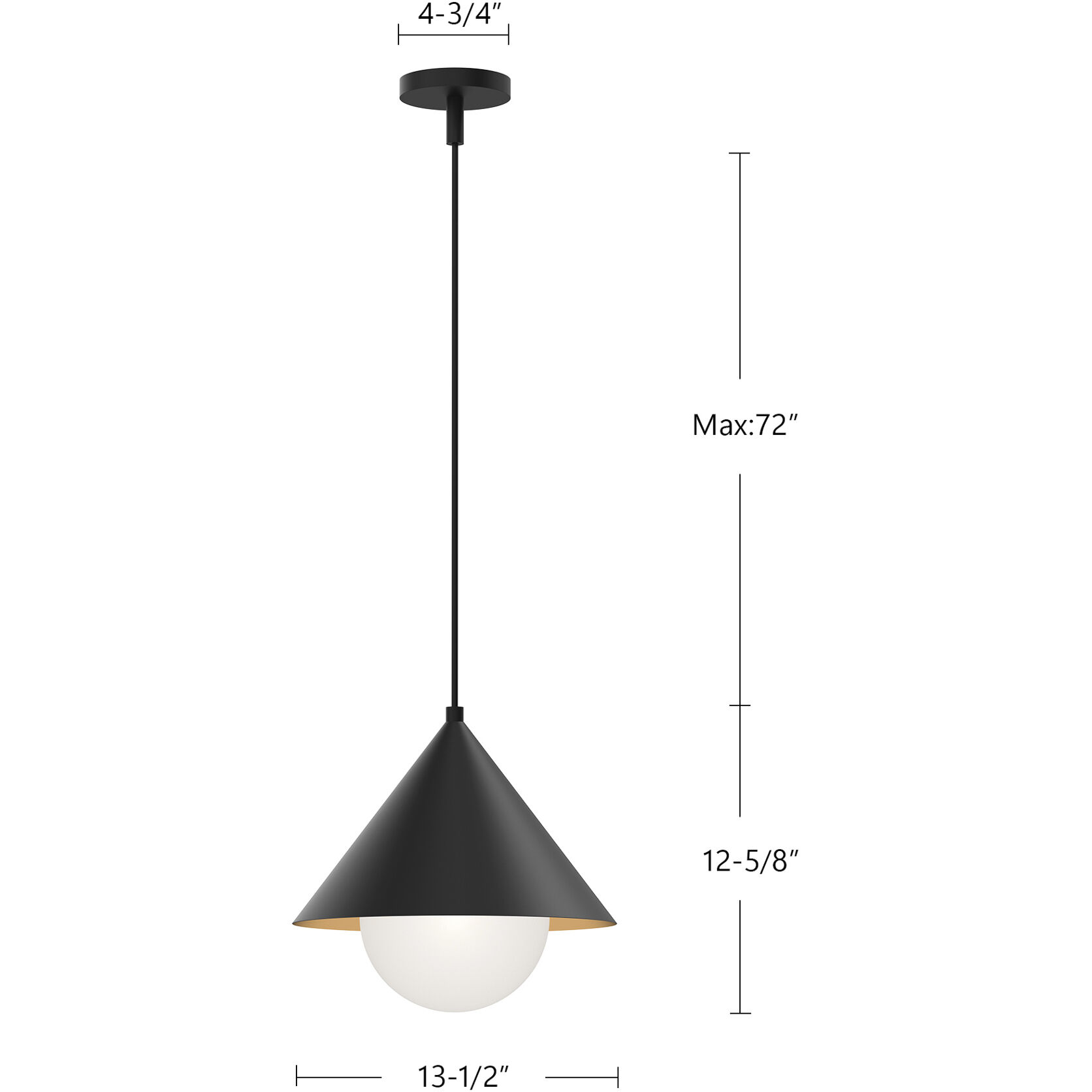 Alora Mood Remy Pendant Ceiling Light in Matte Black