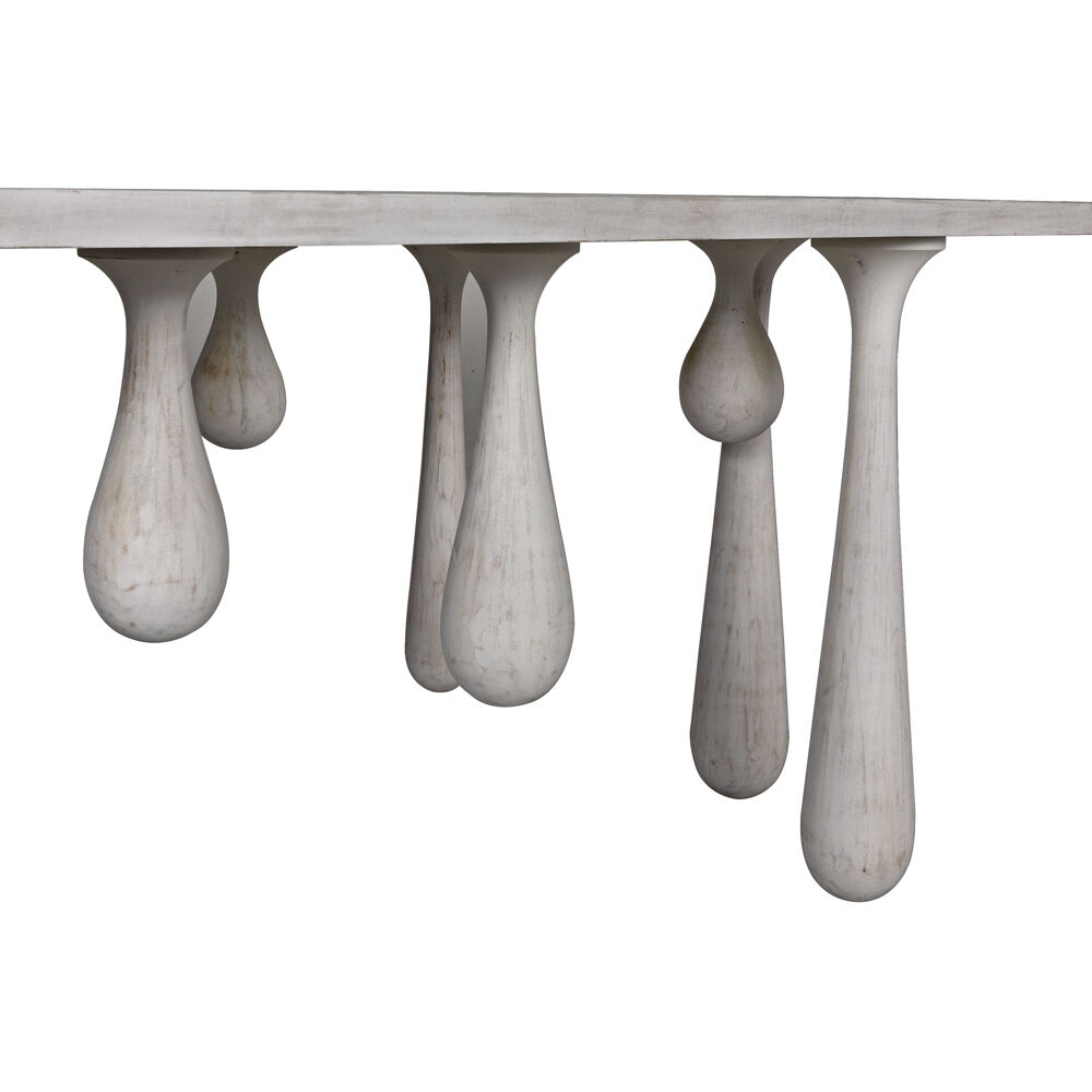 Drop 76 X 20 inch White Wash Console